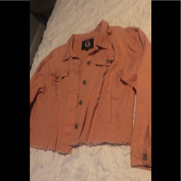 “ Guess” Pink Jean distressed jacket - Picture 3 of 4